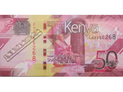 Банкнота Кения 50 (пятьдесят) шиллингов 2024 год. Pick W52.2. UNC