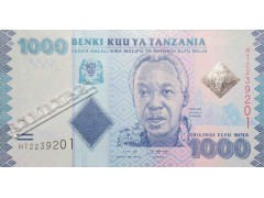 Банкнота Танзания 1000 (тысяча) шиллингов 2019 год. Pick 41e. UNC