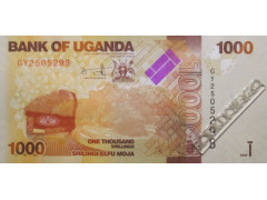 Банкнота Уганда 1000 (тысяча) шиллингов 2024 год. Pick 49. UNC