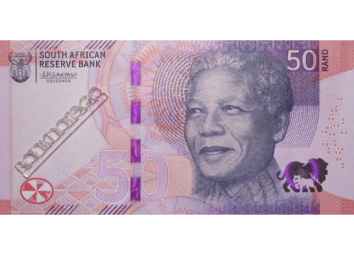Банкнота ЮАР 50 (пятьдесят) рендов 2023 год. Pick W150. UNC