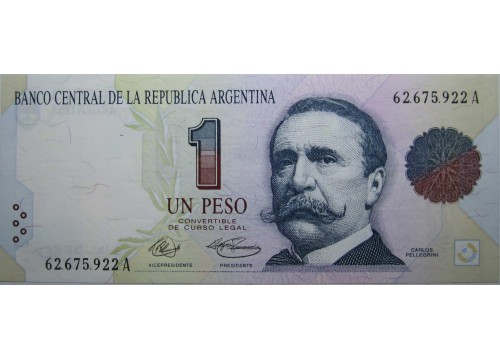Банкнота Аргентина 1 (один) песо 1992-1994 год. Pick 339a. UNC