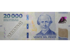Банкнота Аргентина 20000 (двадцать тысяч) аустралей 2024 год. Pick 370. UNC