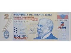 Банкнота Аргентина 2 (два) песо 2002 год. Pick S2311. UNC
