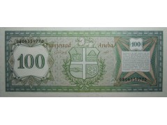 Банкнота Аруба 100 (сто) флорин 1986 год. Pick 5. UNC