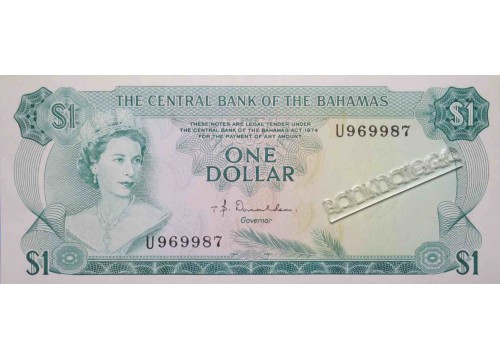 Банкнота Багамские о-ва 1 (один) доллар 1974 год. Pick 35a1. UNC
