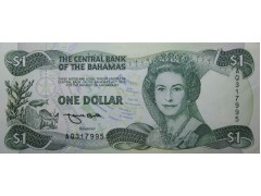 Банкнота Багамские о-ва 1 (один) доллар 1974 (1992) год. Pick 51. UNC