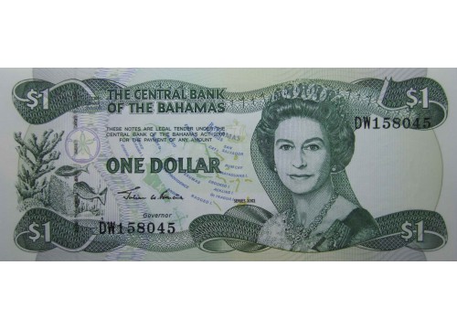 Банкнота Багамские о-ва 1 (один) доллар 2002 год. Pick 70. UNC