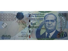 Банкнота Багамские о-ва 10 (десять) долларов 2009 год. Pick 73A. UNC