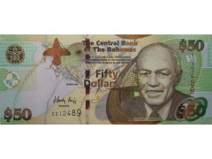 Банкнота Багамские о-ва 50 (пятьдесят) долларов 2006 год. Pick 75. UNC