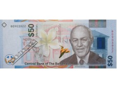 Банкнота Багамские о-ва 50 (пятьдесять) долларов 2019 год. Pick W81. UNC