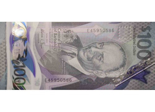 Банкнота Барбадос 100 (сто) долларов 20122год. Pick W85. UNC