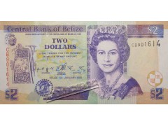 Банкнота Белиз 2 (два) доллара 1999 год. Pick 60a. UNC