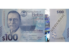 Банкнота Белиз 100 (сто) долларов 2025 год. Pick W83. UNC