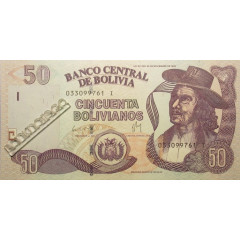 Банкнота Боливия 50 (пятьдесят)  боливано 2011 год. Pick 240. UNC