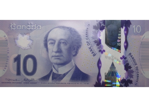 Банкнота Канада 10 (десять) долларов 2013 год. Pick 107b. UNC