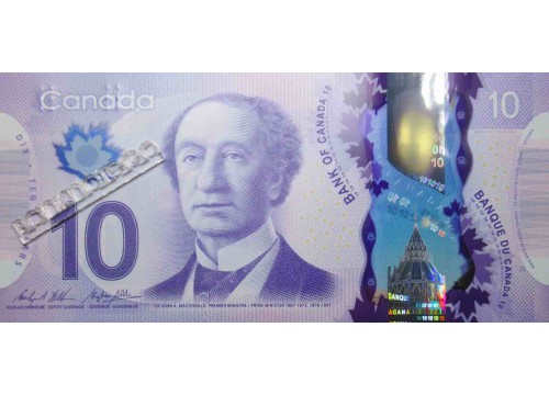 Банкнота Канада 10 (десять) долларов 2013 год. Pick 107c. UNC