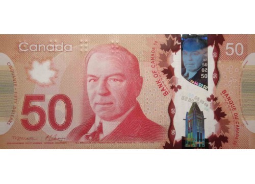 Банкнота Канада 50 (пятьдесят) долларов 2012 год. Pick 109a. UNC