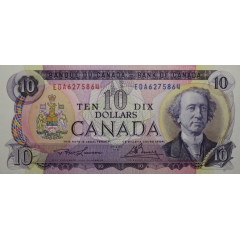 Банкнота Канада 10 (десять) долларов 1971 год. Pick 88c. UNC