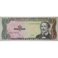 Банкнота Доминикана 1 (один) песо 1984 год. Pick 126a1. UNC