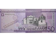 Банкнота Доминикана 50 (пятьдесят) песо 2021 год. Pick 189g. UNC