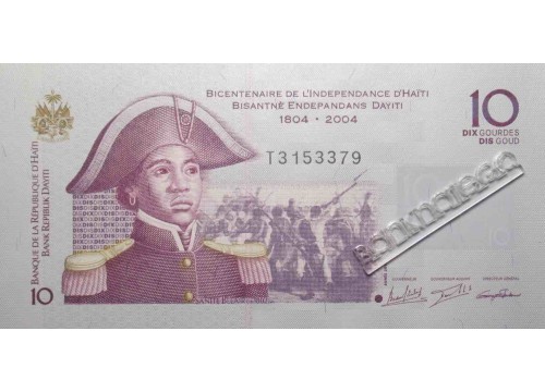 Банкнота Гаити 10 (десять) гурд 2016 год. Pick 272h. UNC