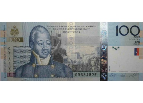 Банкнота Гаити 100 (сто) гурд 2008 год. Pick 275b. UNC