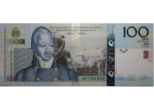 Банкнота Гаити 100 (сто) гурд 2010 год. Pick 275c. UNC