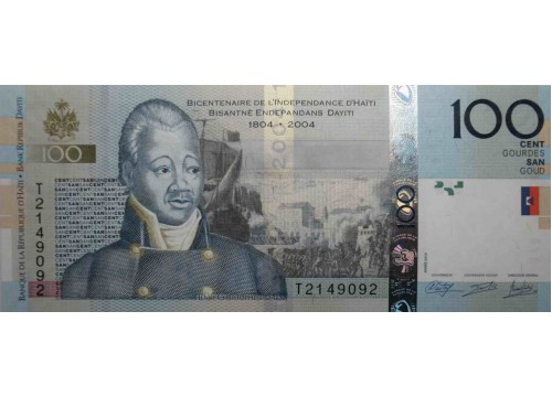 Банкнота Гаити 100 (сто) гурд 2014 год. Pick 275e. UNC