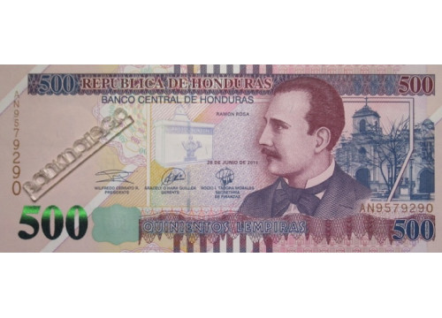 Банкнота Гондурас 500 (пятьсот) лемпир 2019 год. Pick 103d. UNC