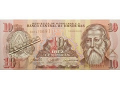 Банкнота Гондурас 10 (десять) лемпир 2006 год. Pick 86d. UNC
