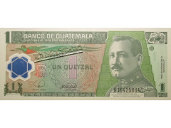 Банкнота Гватемала 1 (один) кетсаль 2008 год. Pick 115a. UNC