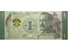 Банкнота Гватемала 1 (один) кетсаль 2023 год. Pick W129. UNC