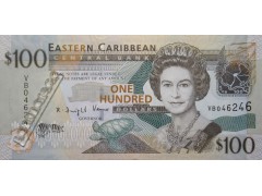 Банкнота Карибские о-ва 100 (сто) долларов 2008 год. Pick 51. UNC
