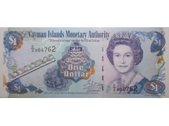 Банкнота Каймановы о-ва 1 (один) доллар 2001 год. Pick 26b. UNC