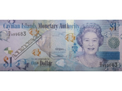 Банкнота Каймановы о-ва 1 (один) доллар 2010 год. Pick 38c. UNC