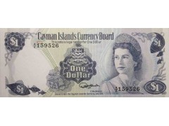 Банкнота Каймановы о-ва 1 (один) доллар 1974 год. Pick 5e. UNC