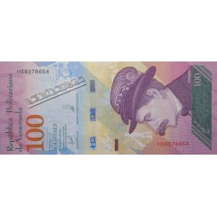 Банкнота Венесуэла 100 (сто) боливаров 2018 год. Pick 106b. UNC