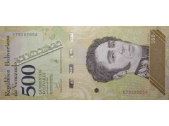 Банкнота Венесуэла 500 (пятьсот) боливаров 2018 год. Pick 108b. UNC