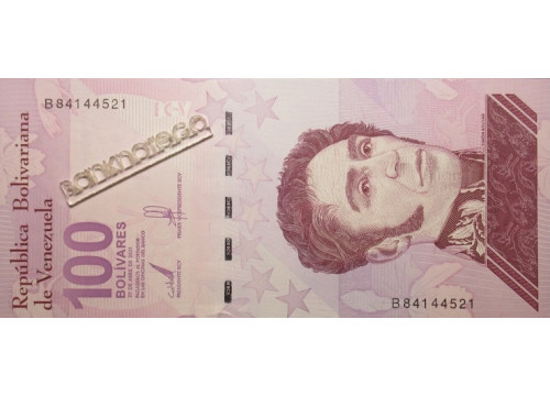 Банкнота Венесуэла 100 (сто) боливаров 2021 год. Pick 119.1. UNC