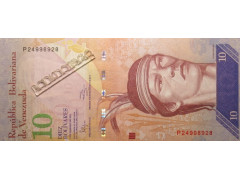 Банкнота Венесуэла 10 (десять) боливаров 2011 год. Pick 90c. UNC