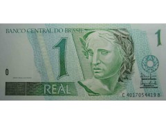 Банкнота Бразилия 1 (один) реал 1997 год. Pick 243Ag. UNC
