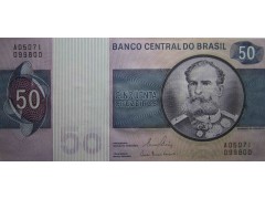 Банкнота Бразилия 50 (пятьдесят) крузейро 1980 год. Pick 194c. UNC