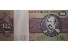 Банкнота Бразилия 100 (сто) крузейро 1981 год. Pick 195Ab. UNC