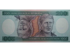 Банкнота Бразилия 200 (двести) крузейро 1984 год. Pick 199b. UNC