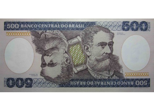 Банкнота Бразилия 500 (пятьсот) крузейро 1985 год. Pick 200b. UNC