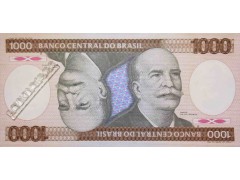 Банкнота Бразилия 1000 (тысяча) крузейро 1981-86 год. Pick 201a. UNC
