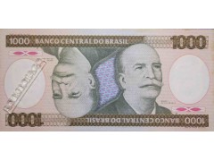 Банкнота Бразилия 1000 (тысяча) крузейро 1981 год. Pick 201b. UNC