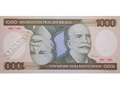 Банкнота Бразилия 1000 (тысяча) крузейро 1981-86 год. Pick 201c. UNC