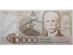 Банкнота Бразилия 10000 (десять тысяч) крузейро 1985 год. Pick 203b. UNC