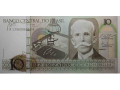 Банкнота Бразилия 10 (десять) крузадо 1987 год. Pick 209b. UNC